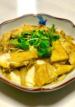 薄揚げとごぼうの卵とじ*丼にも-レシピのメイン写真