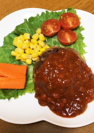 ハンバーグ-レシピのメイン写真