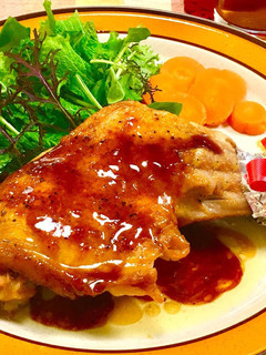 クリスマス☆フライパン簡単ローストチキン-レシピのメイン写真
