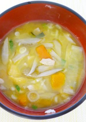 ほうとう風★具だくさんの汁物（餅入り）-レシピのメイン写真