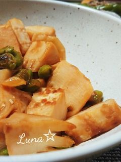 タケノコと枝豆の味噌炒め-レシピのメイン写真