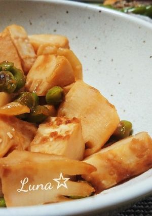 タケノコと枝豆の味噌炒め-レシピのメイン写真