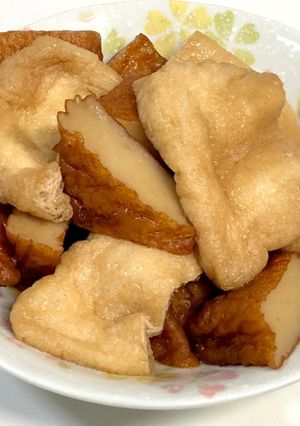 さつま揚げと油揚げの簡単煮染め-レシピのメイン写真