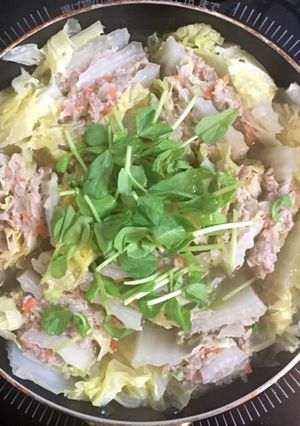 豚ひき肉と白菜は今日もまた二人罪を重ね煮-レシピのメイン写真