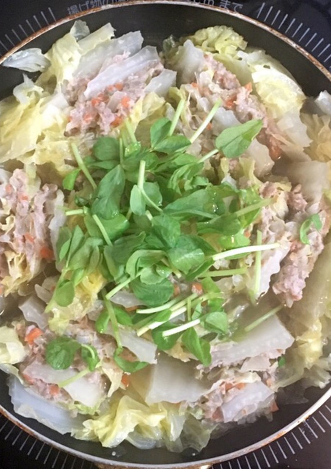 豚ひき肉と白菜は今日もまた二人罪を重ね煮-レシピのメイン写真