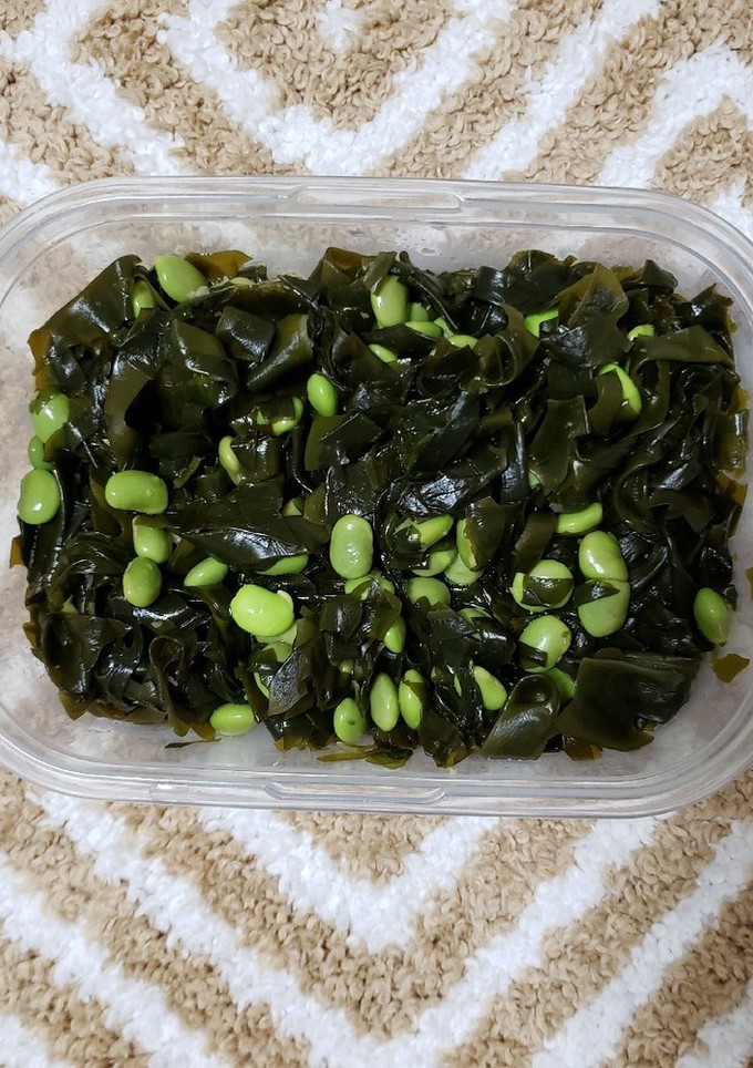 超簡単!わかめと枝豆のだしまろ酢の物-レシピのメイン写真