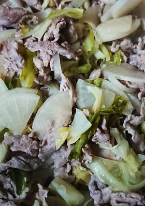 【豚肉入り】キャベツと大根のバタポン炒め-レシピのメイン写真