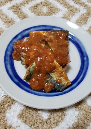 超簡単!レンチンだけ韓国風鯖の味噌煮-レシピのメイン写真