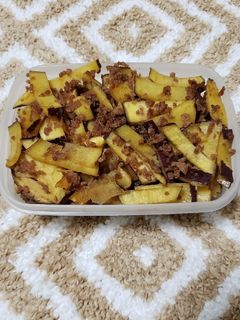 超簡単!さつまいものそぼろ炒め -レシピのメイン写真