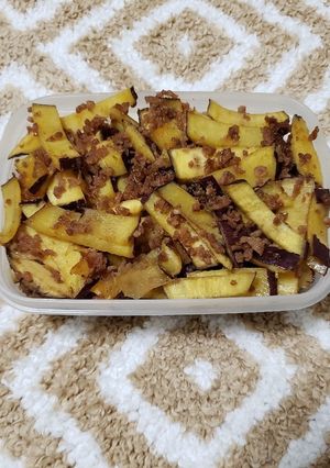 超簡単!さつまいものそぼろ炒め　-レシピのメイン写真