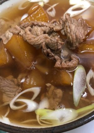 大根牛肉うどん-レシピのメイン写真