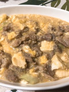 肉豆腐の卵とじ-レシピのメイン写真