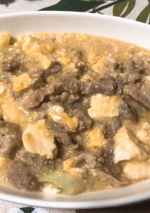 肉豆腐の卵とじ-レシピのメイン写真