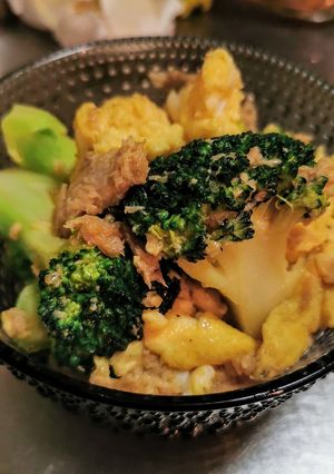 ブロッコリーと卵のツナ炒め-レシピのメイン写真