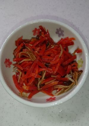 糖尿食えのきとニンジンの酢の物-レシピのメイン写真