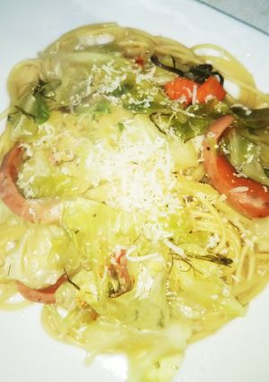 キャベツパスタ（血管ダイエット1455）-レシピのメイン写真