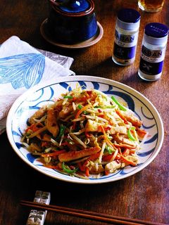 鶏胸肉と彩り野菜のスパイシー炒めもやし-レシピのメイン写真