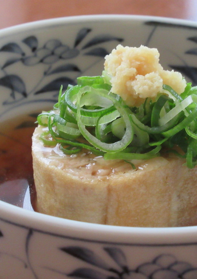 京あげと鶏ひき肉の信田巻き　だしあんかけ-レシピのメイン写真