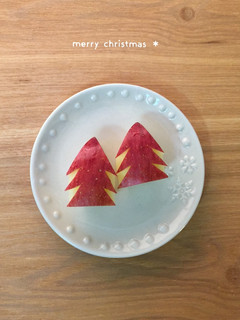 簡単♩可愛い♡クリスマス林檎ツリー☆-レシピのメイン写真