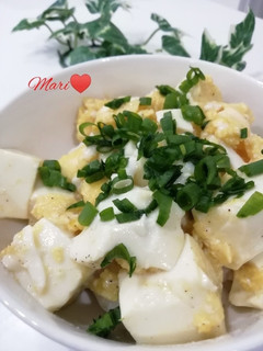 簡単フライパンで☆卵&豆腐丼-レシピのメイン写真