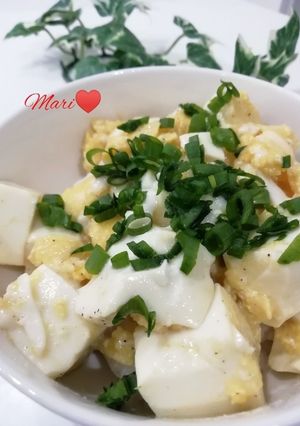 簡単フライパンで☆卵&豆腐丼-レシピのメイン写真