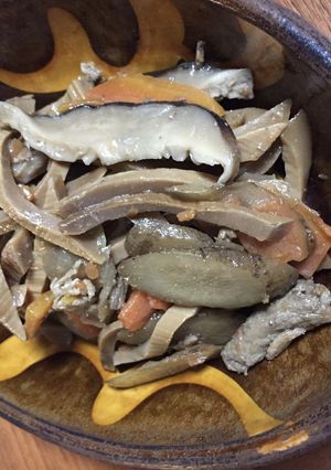 干したけのこの煮物-レシピのメイン写真