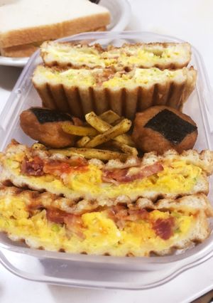 ホットサンドと薩摩芋ポテト-レシピのメイン写真