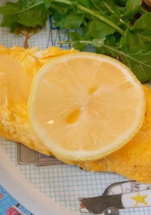 ワインにも合う レモンバターオムレツ-レシピのメイン写真