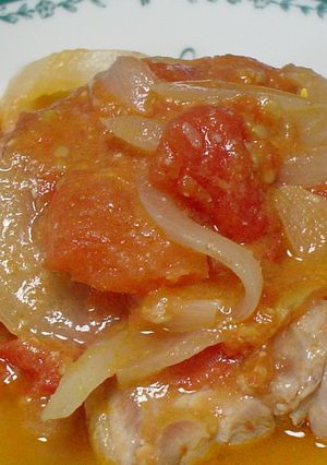 材料４つだけ☆鶏肉のトマトみそ煮-レシピのメイン写真