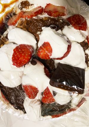 なるべくレンジでプリンクリスマスケーキ-レシピのメイン写真