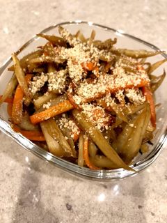 金平ごぼう すき焼きのタレで超簡単-レシピのメイン写真