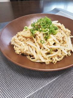 簡単♪節約♪もやしと卵の焼肉のたれ炒め♪-レシピのメイン写真