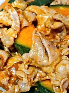 冬至に◎豚肉とかぼちゃの和風炒め-レシピのメイン写真
