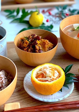 発酵あんこでかぼちゃのいとこ煮*マクロビ-レシピのメイン写真