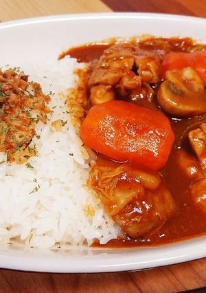 無水鍋アレンジ☆ゴロゴロチキンの俺カレー-レシピのメイン写真