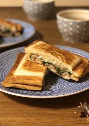 ちくわで☆アジアンホットサンド-レシピのメイン写真