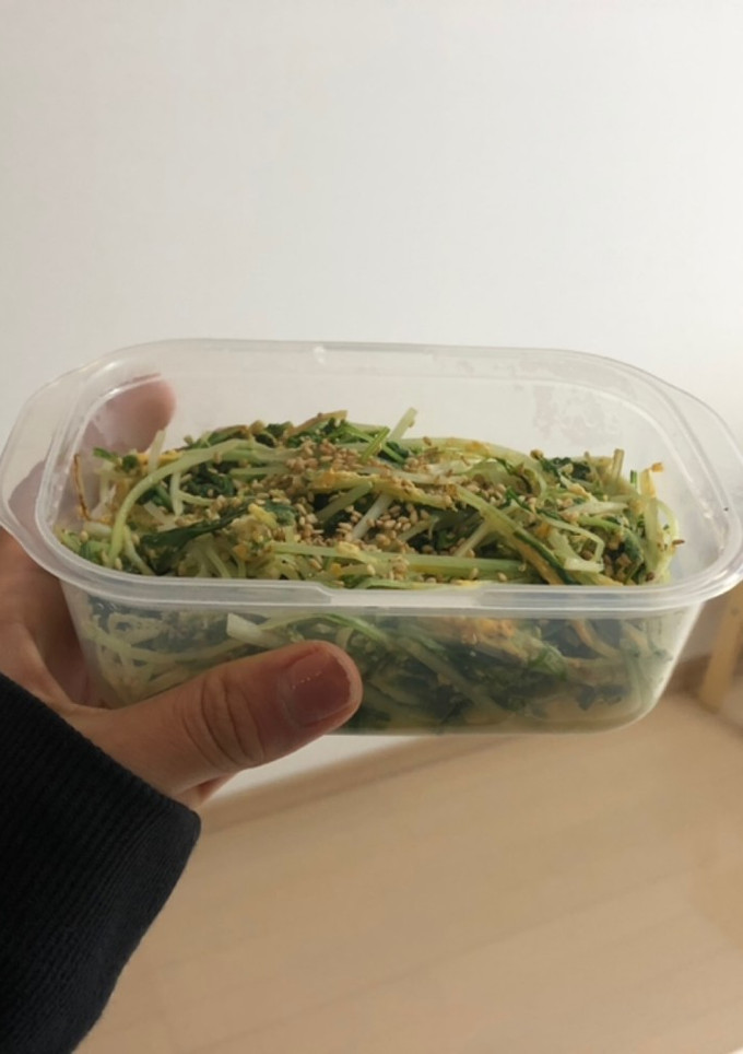 水菜と卵炒め-レシピのメイン写真
