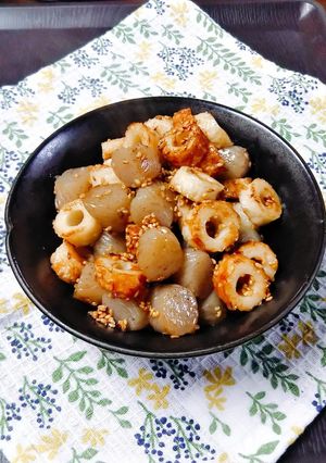 ちくわとこんにゃくのきんぴら-レシピのメイン写真
