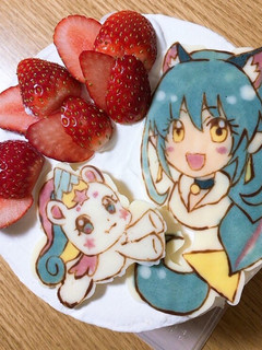 誕生日ケーキ、プリキュア、キャラチョコ-レシピのメイン写真