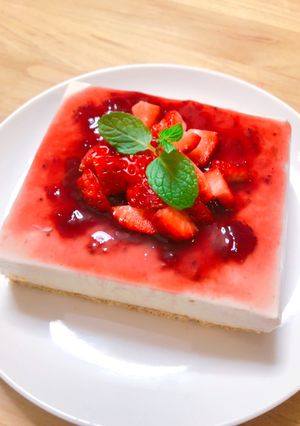 プロテイン入りレアチーズケーキ-レシピのメイン写真