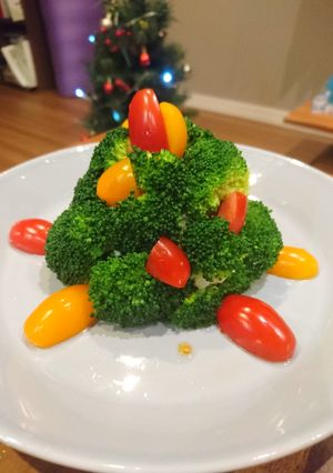 クリスマスのツリーサラダ-レシピのメイン写真