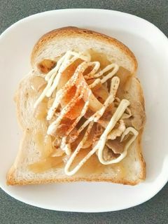 豚の生姜焼きオープンサンド☆-レシピのメイン写真