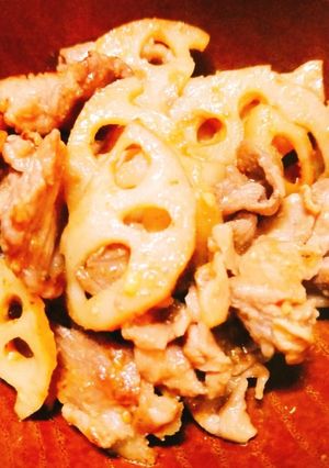 ぜひお弁当に！豚肉とレンコンの甘辛おかず-レシピのメイン写真