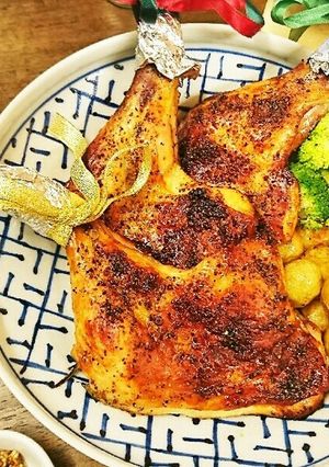 絶品！クリスマスガーリックローストチキン-レシピのメイン写真