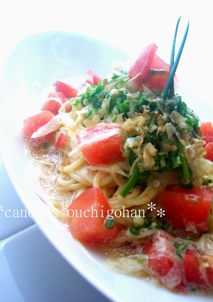 和。 トマトの冷製パスタ-レシピのメイン写真