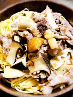豚こま肉とエリンギのパスタ-レシピのメイン写真