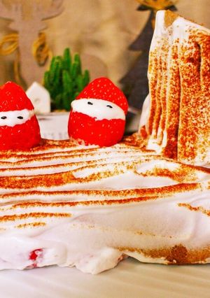 男子飯 クリマスケーキ ブッシュドノエル-レシピのメイン写真