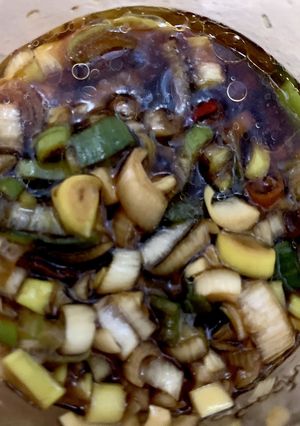 食べるとハマるネギの醤油漬け♡-レシピのメイン写真