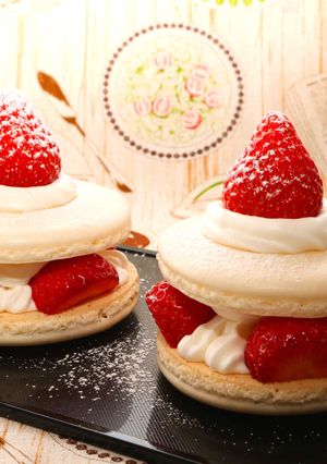 ショートケーキのようなマカロンケーキ-レシピのメイン写真