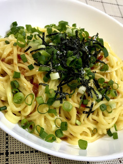 ざるラーメンで釜玉ラーメン-レシピのメイン写真